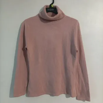 Pull col roulé rose poudré Lili Chic t.38/40