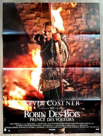 Grande affiche film cinéma Kevin Costner est Robin des bois prince des voleurs