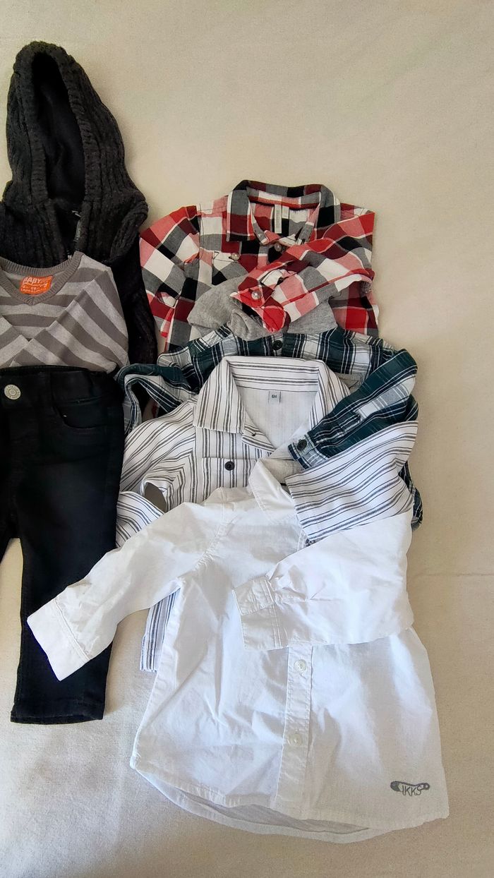 Lot 11 vêtements bébé garçons 6 mois - photo numéro 4