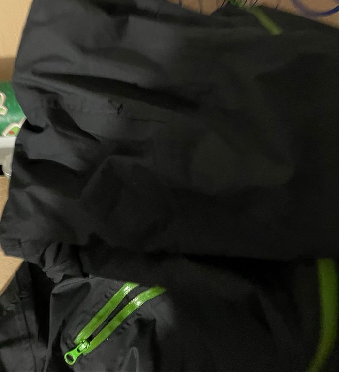 Veste Coupe-vent Noir Vert Pomme garçon Taille 12 ans Quechua - photo numéro 9