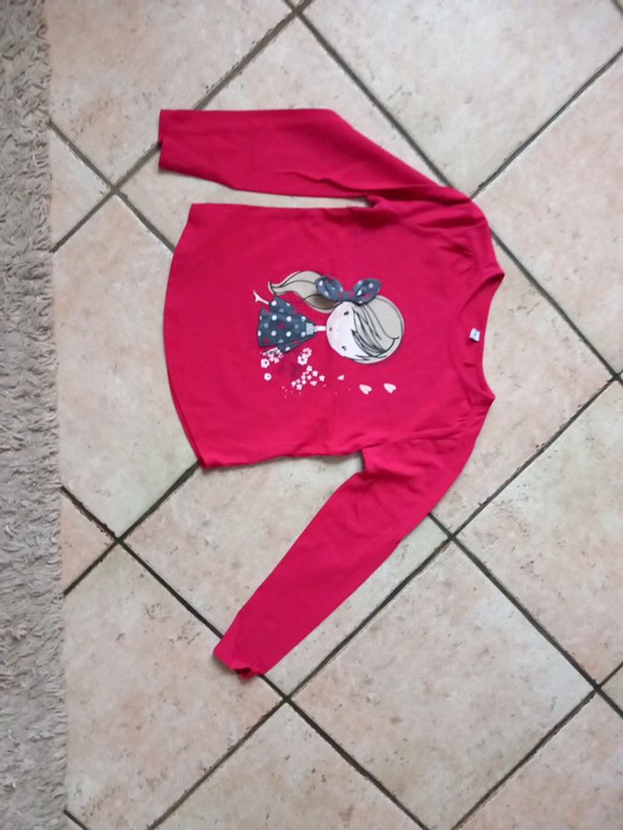 Beau Tee-shirt coton 8ans petite fille - photo numéro 2