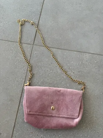 Sac à bandoulière rose, très bon état, 19*12cm