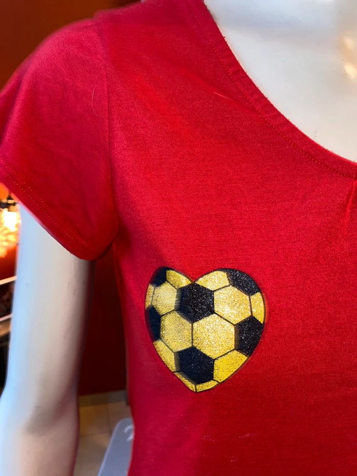 T-shirt rouge Vero Moda 🌸 XS - photo numéro 3