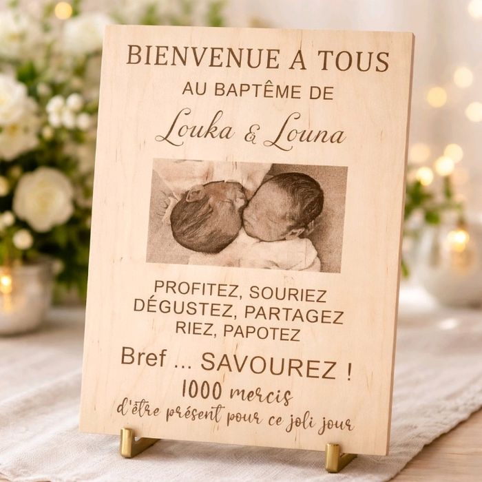 Panneau bienvenue baptême - photo numéro 2