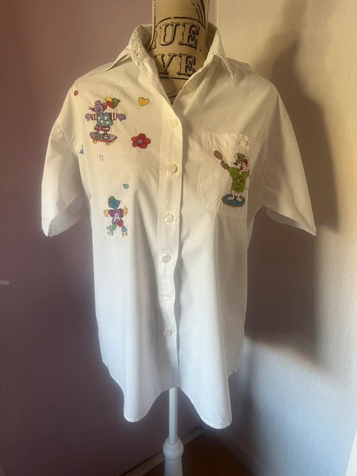 Chemise femme blanche fantaisie taille M