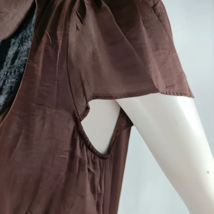 Robe fluide aspect satiné - Cotélac - Taille 1 A1152 - photo numéro 9