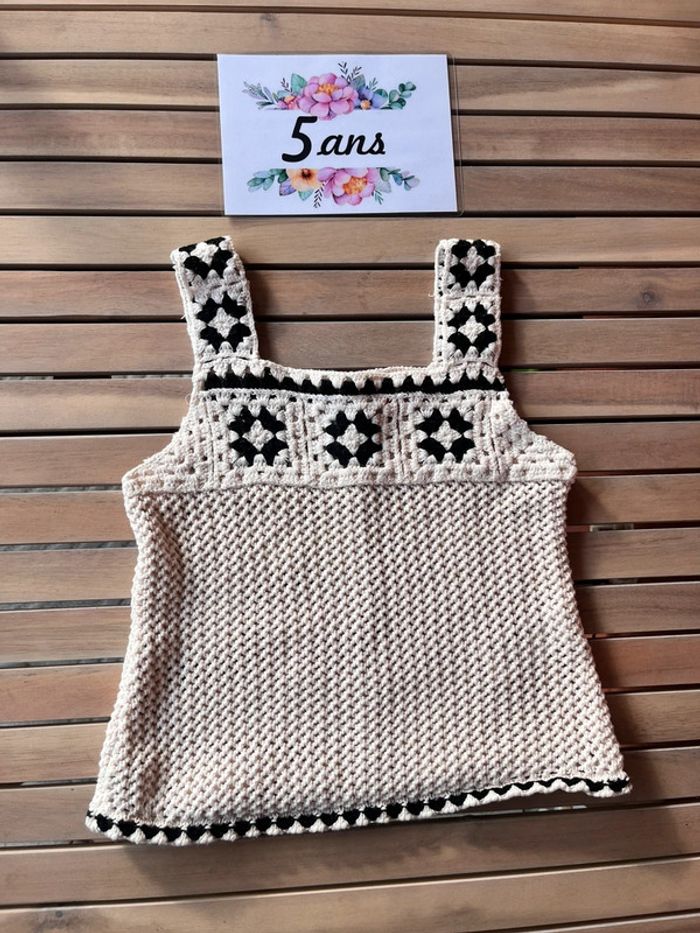 Top crochet Zara 5 ans