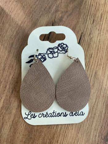 Boucles d’oreilles en simili cuir