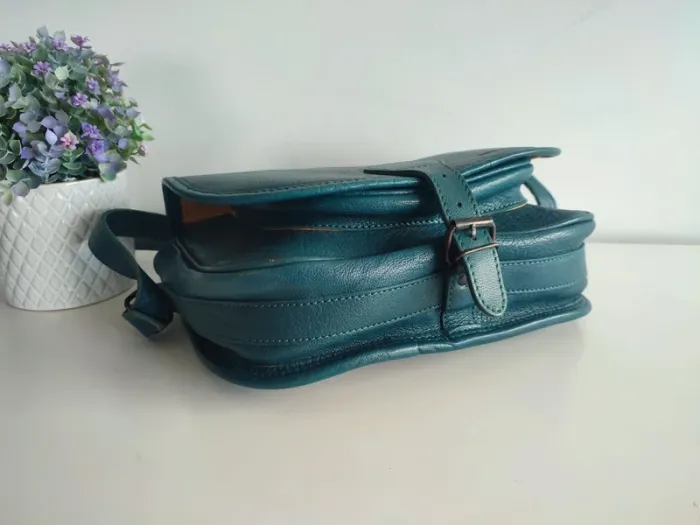 Sac en cuir Le Vagabond💙💚 Paul Marius - photo numéro 2