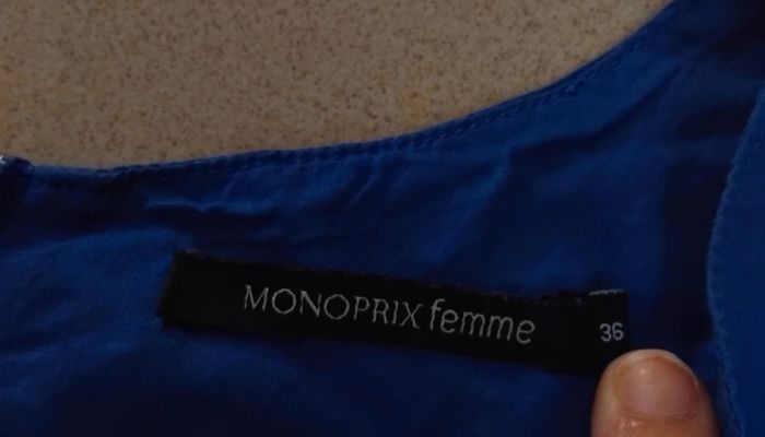 Robe bleu monoprix femme - photo numéro 4