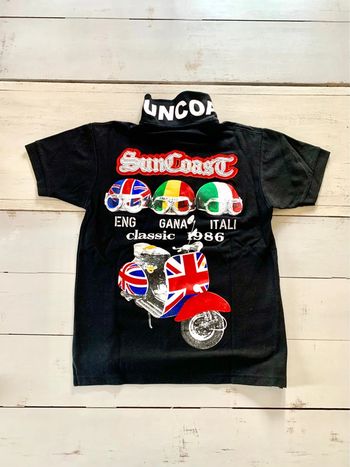 Polo printed et brodé vintage Suncoast vintage Y2K