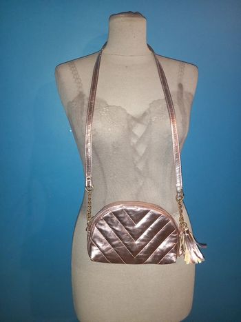 Sac rose métallique