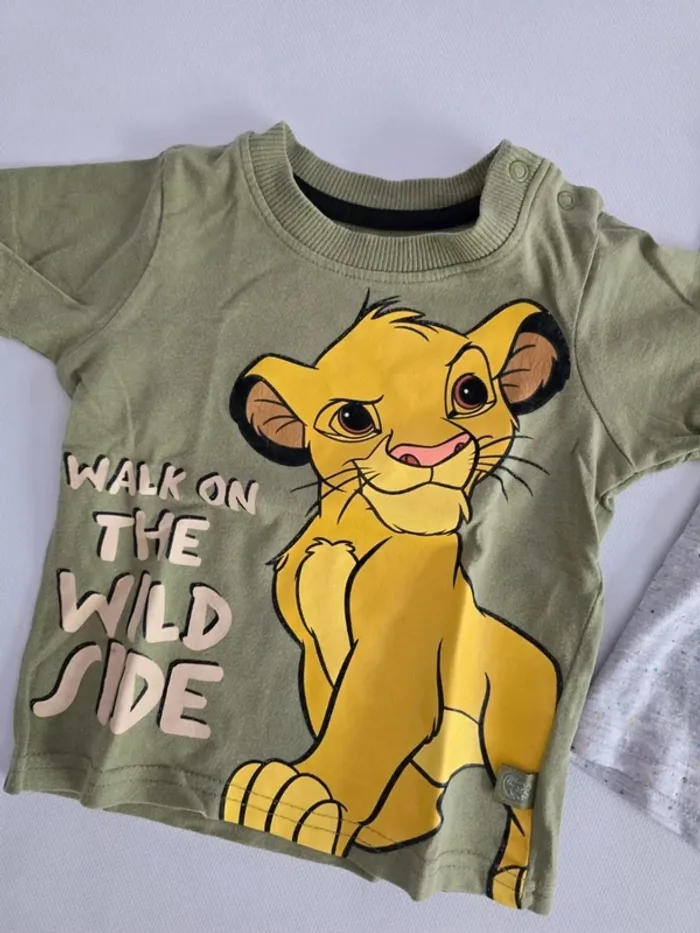 Lot de 2 tee shirt roi lion - photo numéro 2