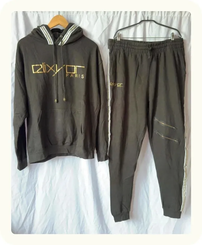 Ensemble survêtement pantalon sweat capuche Homme Elixyor Taille XL