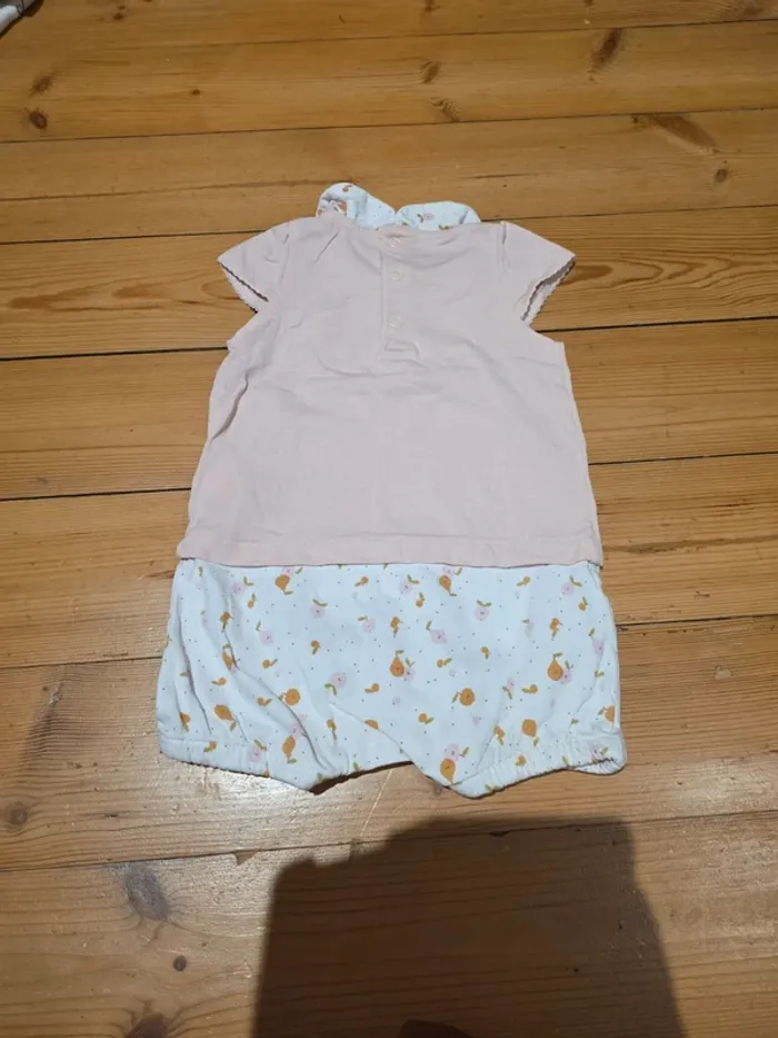 Lot de vêtements 3 mois rose/creme. - photo numéro 3