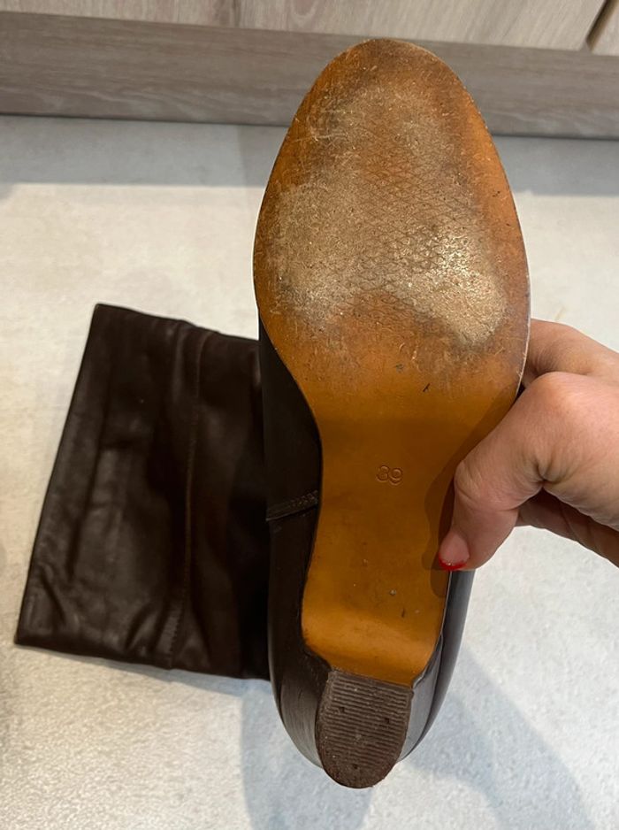 Bottes en cuir taille 39 - photo numéro 3