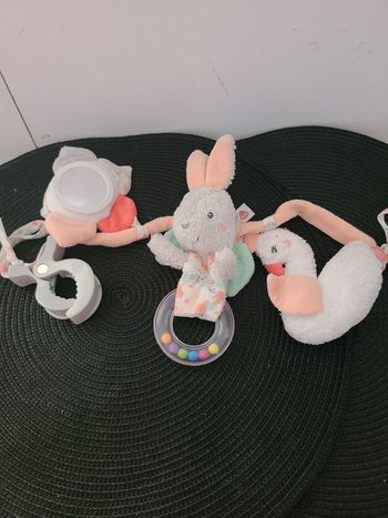 Chaîne de poussette Swan Lake - chaîne mobile pour une suspension flexible aux poussettes, sièges bé