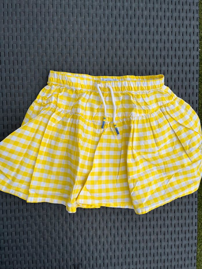 Jupe short Okaidi 8 ans jaune neuve - photo numéro 4