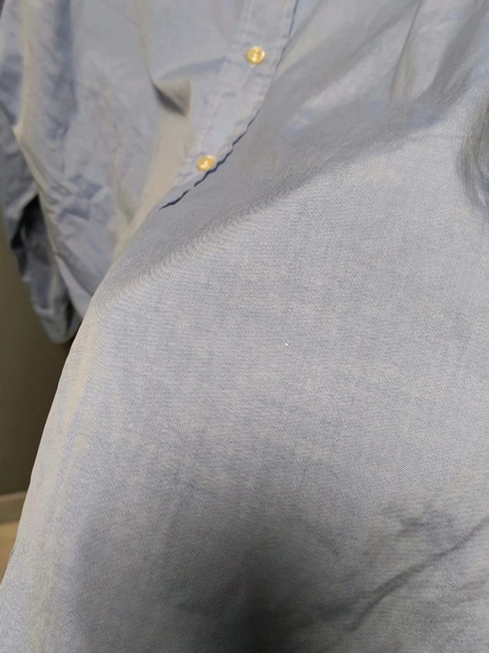Chemise Ralph Lauren Custom Fit Bleu Clair Homme (Vintage / Y2K) - photo numéro 10