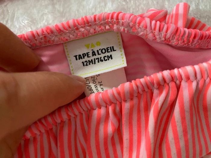 Lot de 2 maillots de bain 12 mois - photo numéro 2