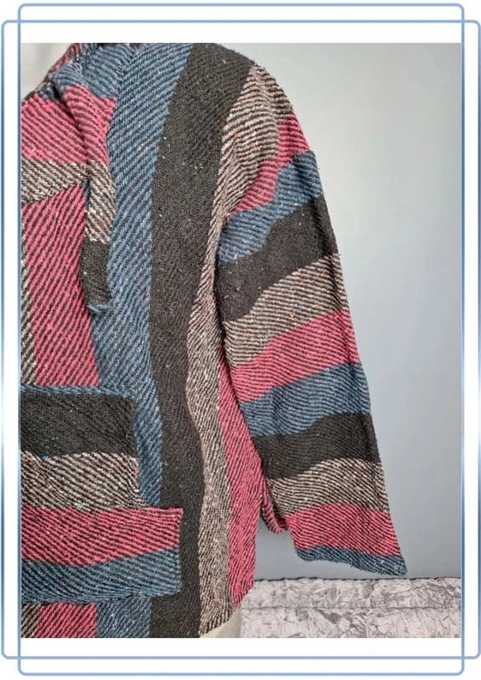sweat a capuche / Hoodie/baja/poncho véritable mexicain - taille M -  homme / fait main - photo numéro 5