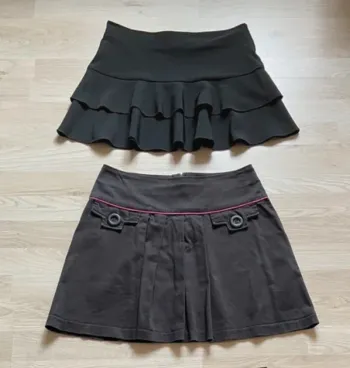 Lot de 2 jupes courtes noires Taille 38