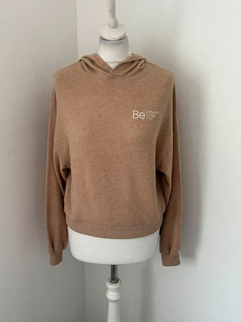 Pull à capuche beige stradivarius XS
