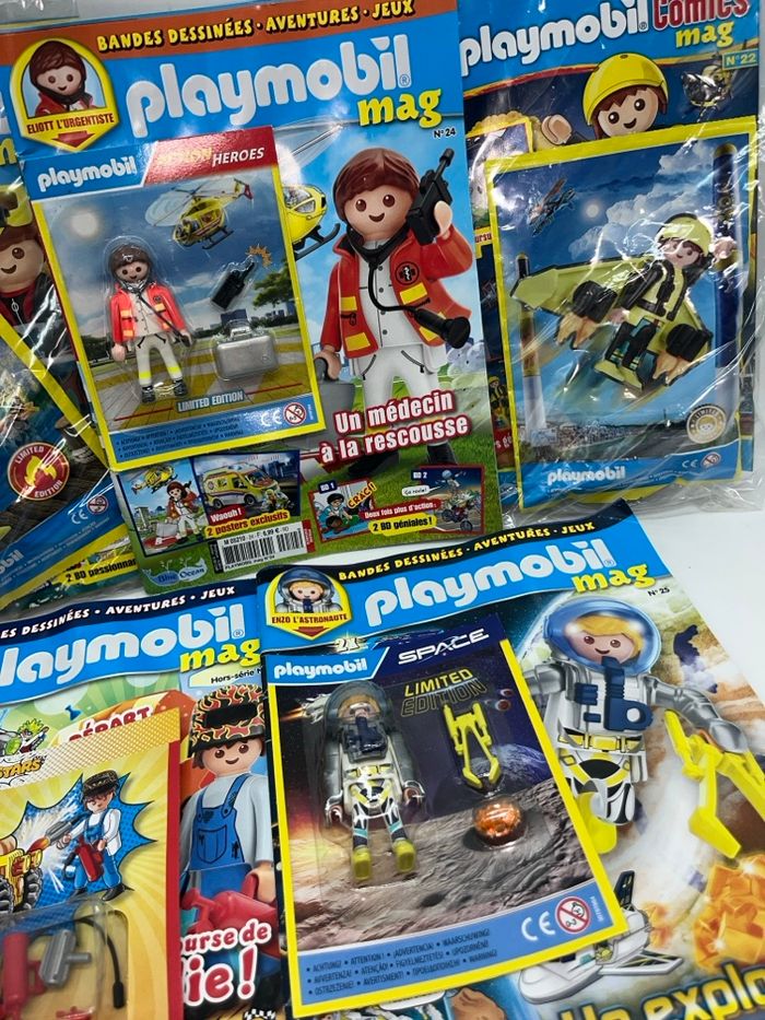 Lot de 5 magazines livres d'activité Playmobil Police Neuf - photo numéro 3