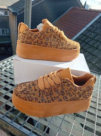 Basket femme haute plate-forme 41  léopard