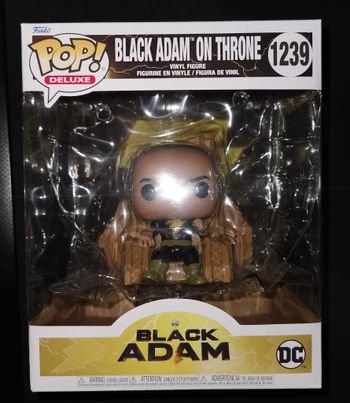 Figurine Funko Pop Deluxe / Black Adam On Throne N°1239 / Dc Comics