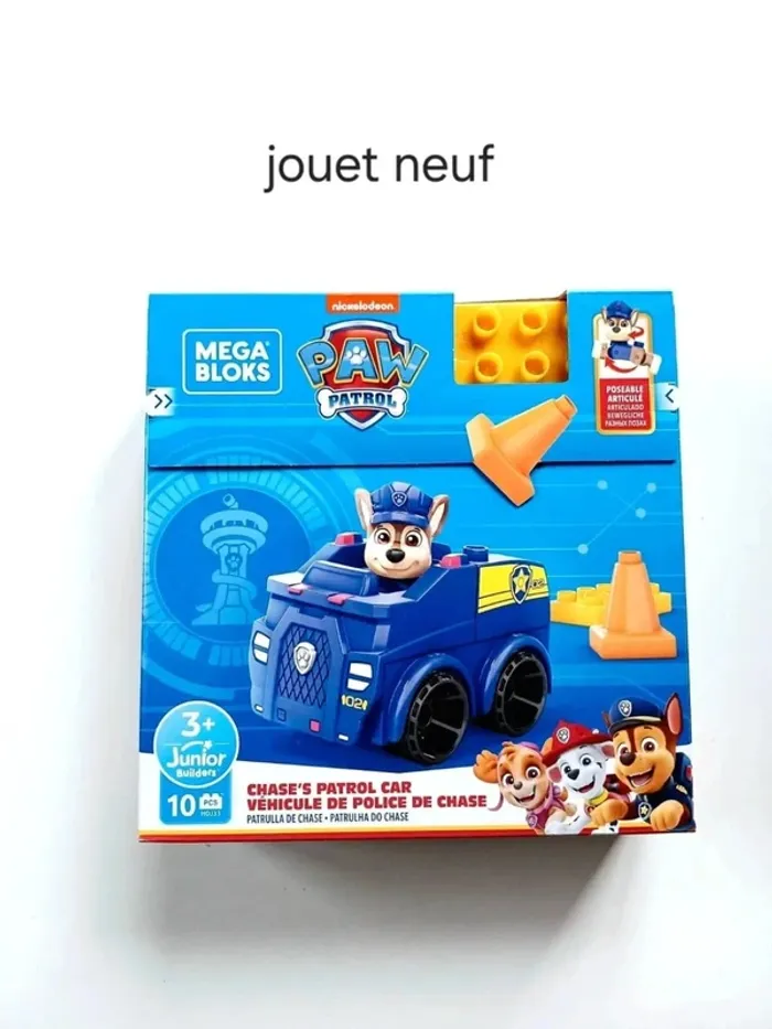 Mega Bloks La Pat'Patrouille Voiture de Police de Chase