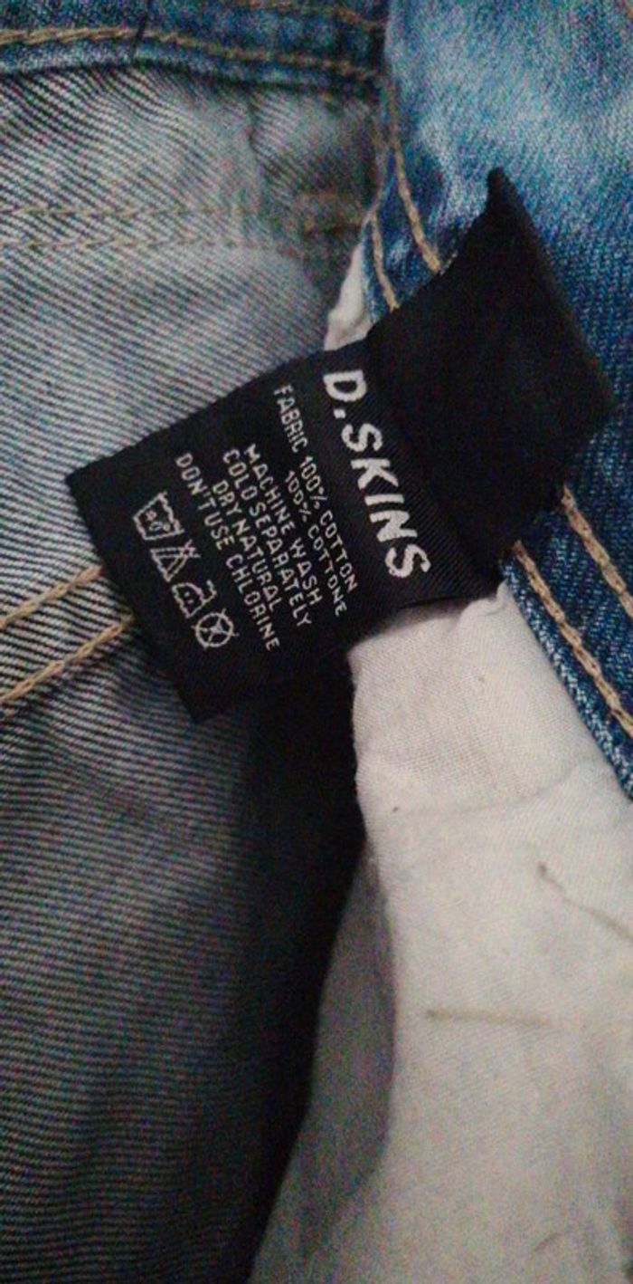 Jeans d.skins skinny délavé troué taille 28 - photo numéro 6