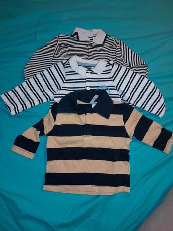 Lot de 3 polos taille 6 mois
