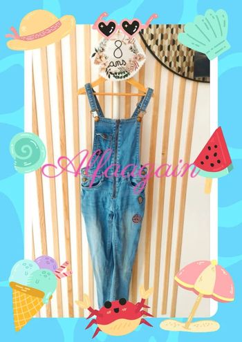 Salopette jean 8ans tao