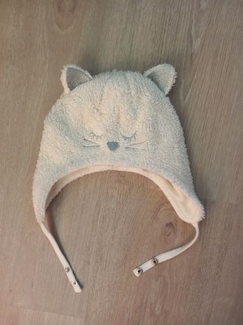 Bonnet chat blanc et argent Orchestra 44cm