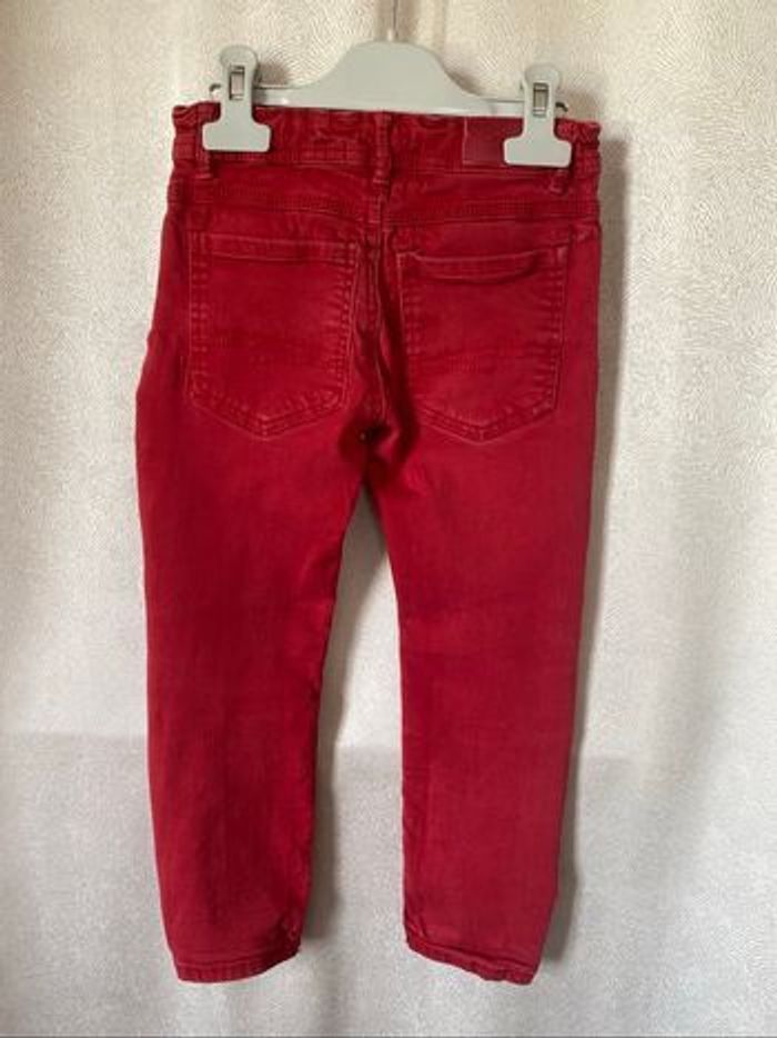 Jeans rouge slim 4 ans Okaidi - photo numéro 2