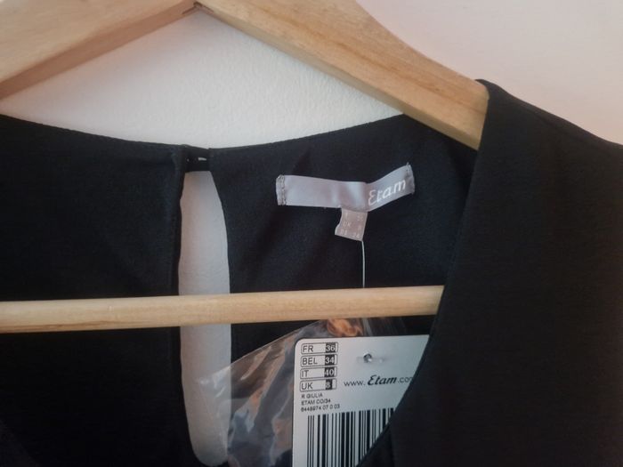 Robe noire Etam taille 36 NEUVE - photo numéro 3