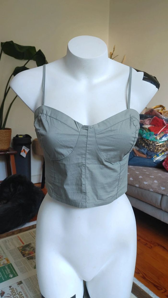 Crop Top bretelles bustier