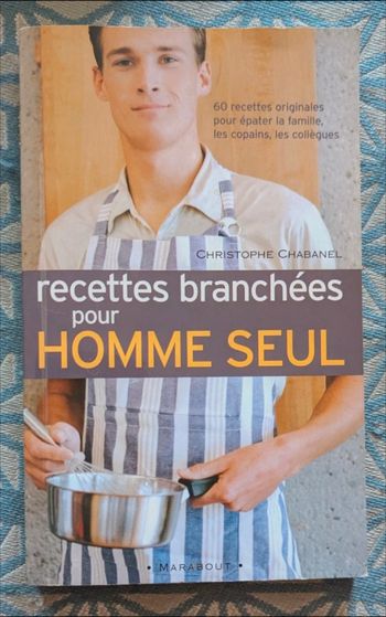 Vends livre Recette branchées pour homme seul 