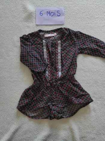 Robe en short manches longues 6 mois