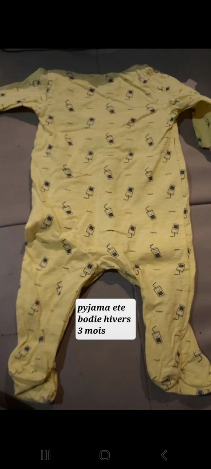 Pyjama ete bodie hiverd 3 mois gemo