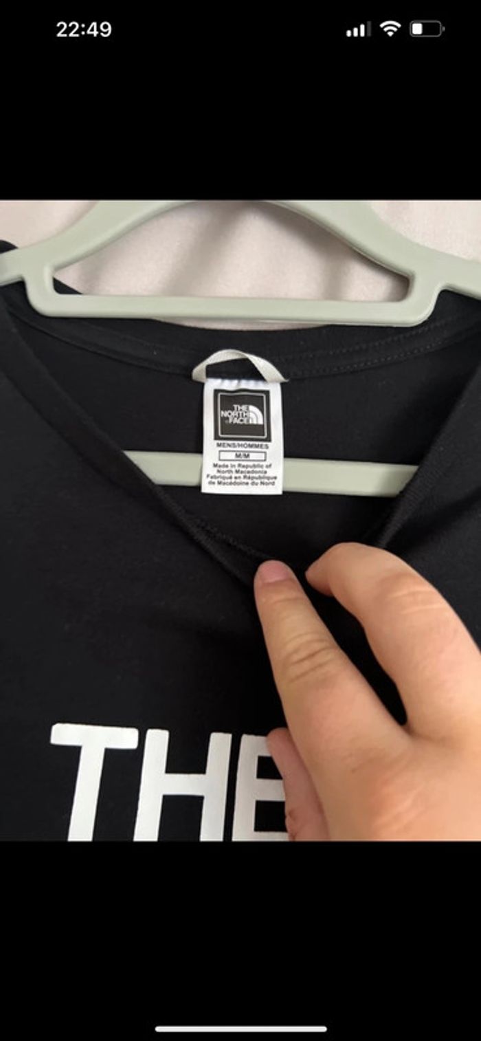 The north face noir et blanc - photo numéro 2