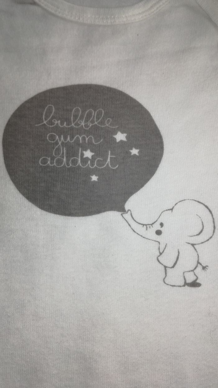 Lot de 5 bodys manches courtes 3 mois mixte kiabi - photo numéro 5