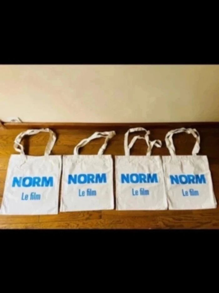 Lot 4 tote bag en 100% coton bio neuf - photo numéro 2