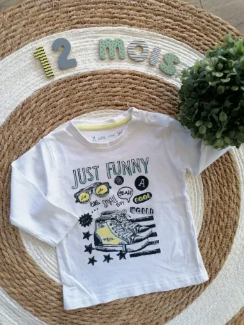 Tee-shirt manches longues - Gémo - 12 mois