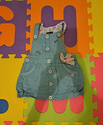 Robe verte, sergent major, taille 6 mois (67 cm)