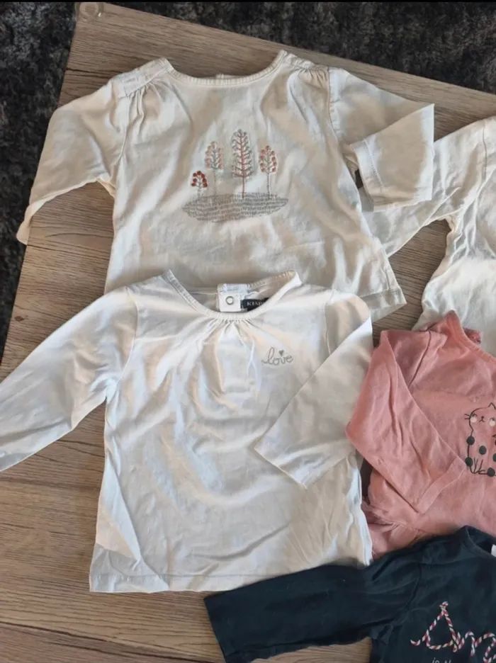 Lot de t-shirts 9 mois - photo numéro 2