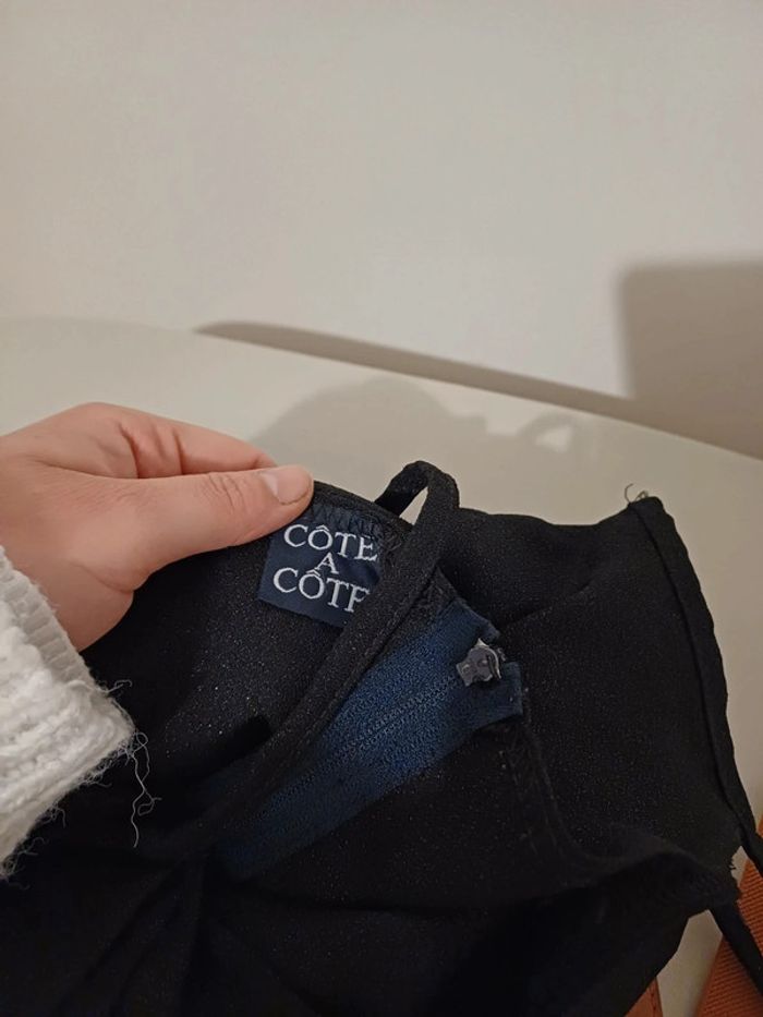 Robe longue noire Pailletée Côte à côte taille XS 34 - photo numéro 11