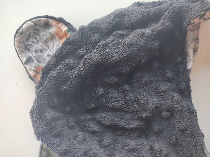 Bonnet oreilles d'ours  et snood fait main - photo numéro 4