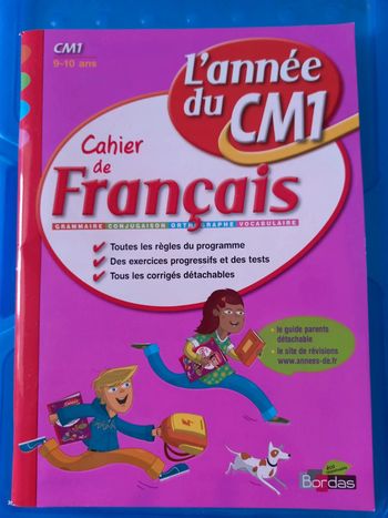 Cahier d'exercice français CM1